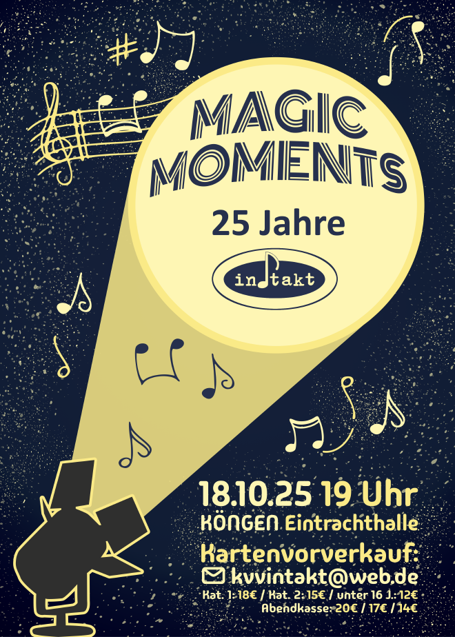 Flyer Magic Moments 25 Jahre